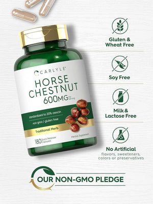 CARLYLE - Carlyle Horse Chestnut 600Mg. 180 Capsulas - The Red Vitamin MX - Suplementos Alimenticios - {{ shop.shopifyCountryName }}