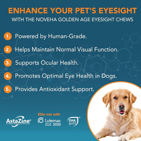NOVEHA - NOVEHA Eye Supplement for Dogs 90 Masticables - The Red Vitamin MX - Cuidado De Los Ojos De Los Perros - {{ shop.shopifyCountryName }}
