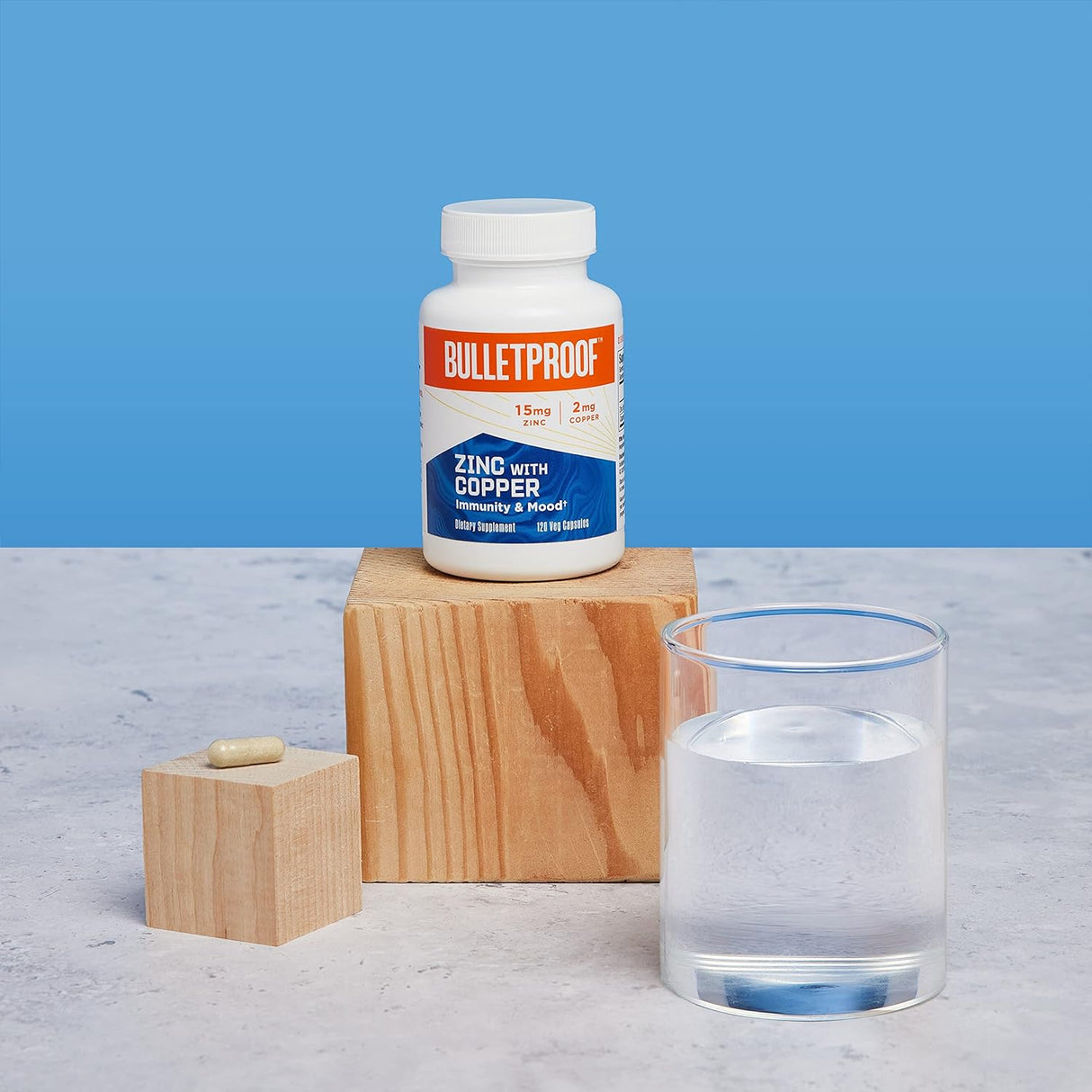 Bulletproof Zinc with Copper 120 Capsulas