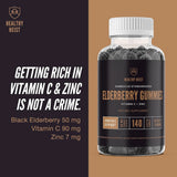 HEALTHY HEIST - HEALTHY HEIST Sambucus Black Elderberry Gummies 140 Gomitas - The Red Vitamin MX - Suplementos Alimenticios - {{ shop.shopifyCountryName }}