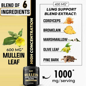 NUQIIT - NUQIIT Mullein Leaf 1000Mg. 60 Capsulas - The Red Vitamin MX - Suplementos Alimenticios - {{ shop.shopifyCountryName }}