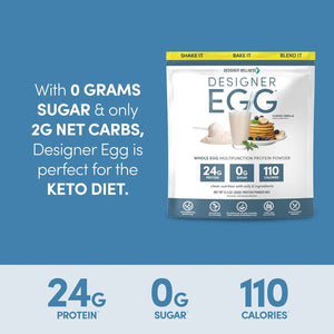 DESIGNER WELLNESS - Designer Wellness Designer Egg Natural Egg Yolk & Egg White Protein Powder Classic Vanilla 352Gr. - The Red Vitamin MX - Suplementos Alimenticios - {{ shop.shopifyCountryName }}