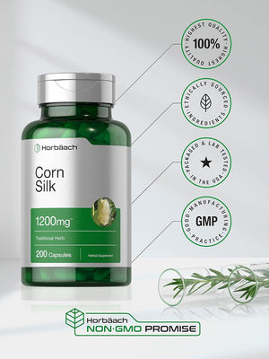 Horbaach Corn Silk 1200Mg. 200 Capsulas