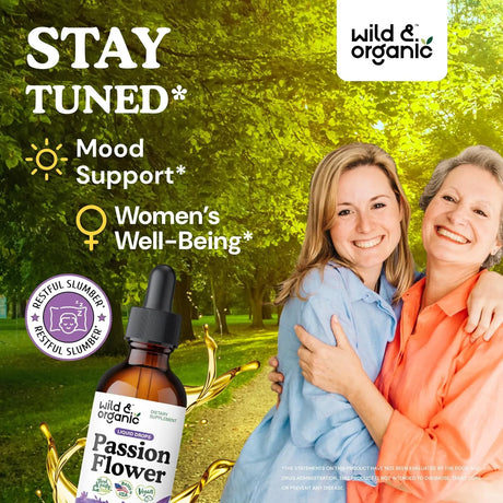 WILD & ORGANIC - Wild & Organic Passionflower Tincture 2 Fl.Oz. - The Red Vitamin MX - Suplementos Alimenticios - {{ shop.shopifyCountryName }}