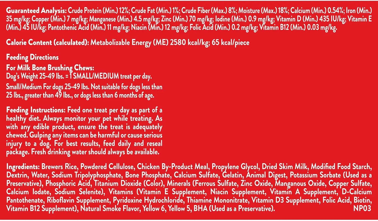 MILK BONE - Milk-Bone Original Brushing Chews Small/Medium 35 Piezas - The Red Vitamin MX - Cuidado Dental Para Perros - {{ shop.shopifyCountryName }}