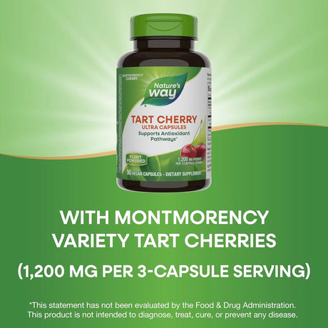 NATURE'S WAY - Nature's Way Tart Cherry Ultra 1200Mg. 90 Capsulas - The Red Vitamin MX - Suplementos Alimenticios - {{ shop.shopifyCountryName }}