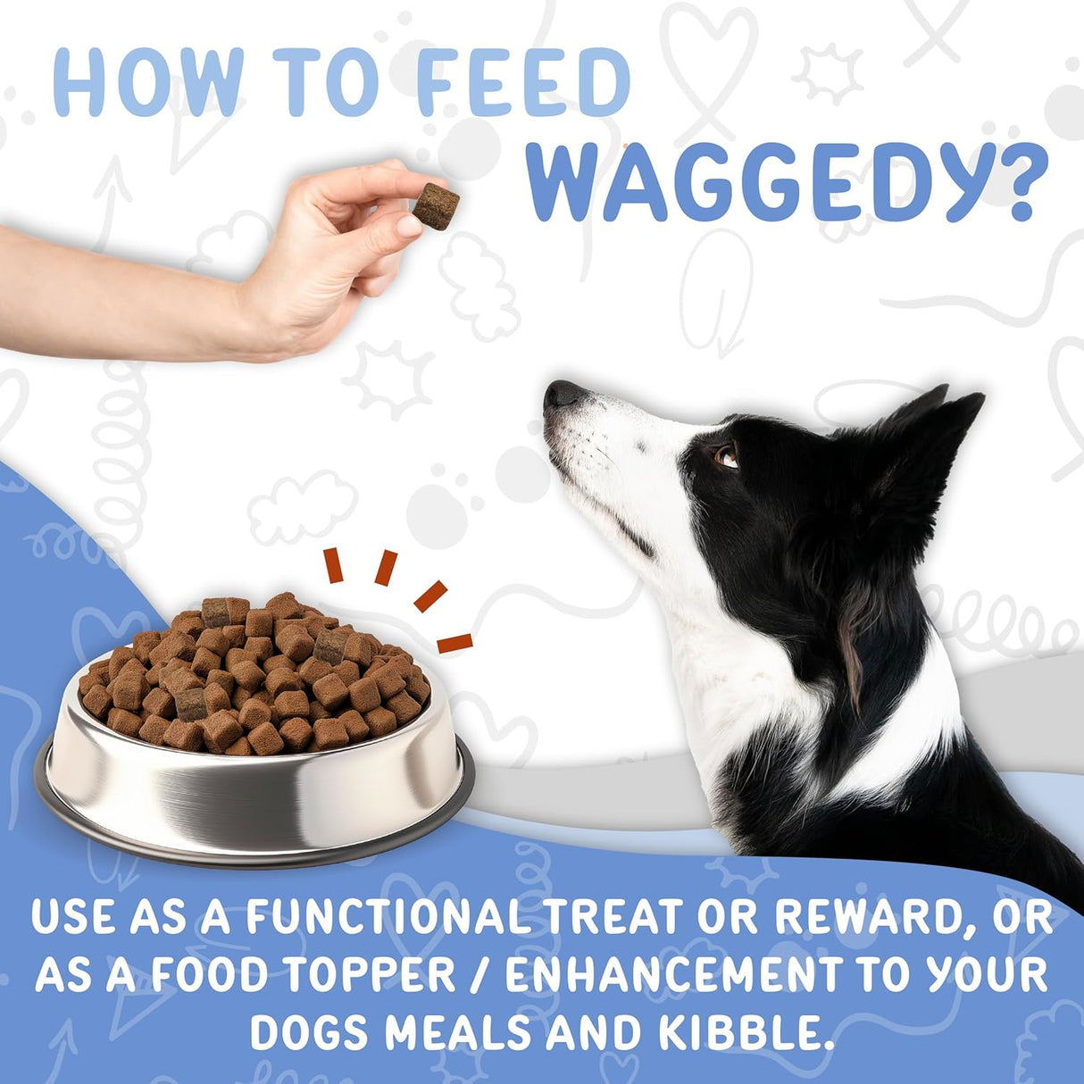 waggedy Calm with Melatonin 60 Masticables
