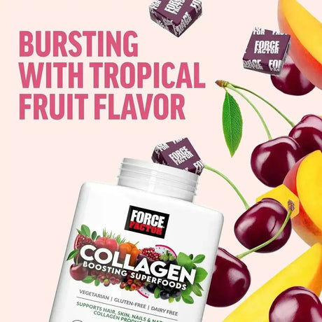 FORCE FACTOR - Force Factor Collagen Boosting Superfoods 60 Masticables 2 Pack - The Red Vitamin MX - Suplementos Alimenticios - {{ shop.shopifyCountryName }}