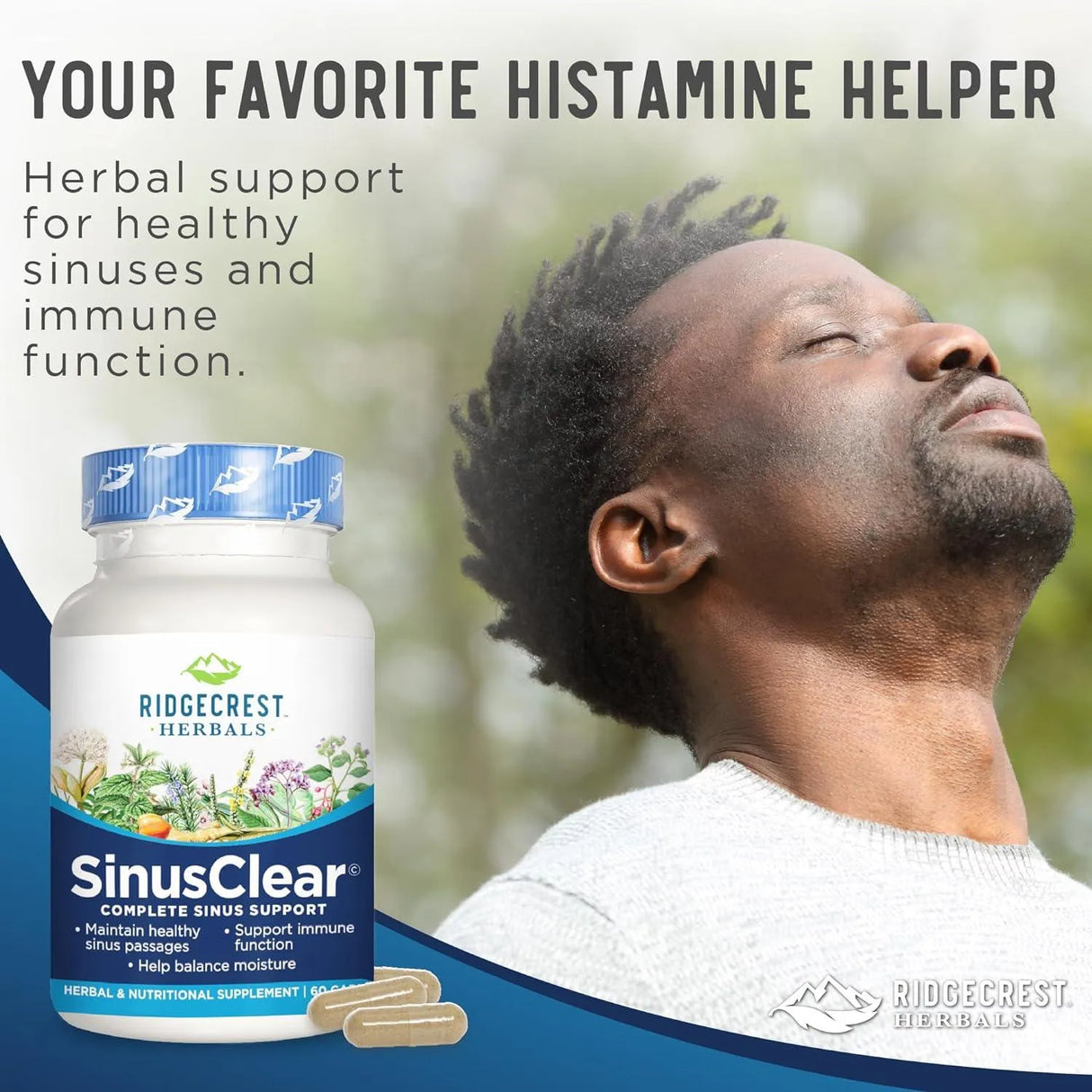 RIDGECREST HERBALS - RidgeCrest Herbals SinusClear 60 Capsulas - The Red Vitamin MX - Suplementos Alimenticios - {{ shop.shopifyCountryName }}