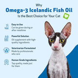 Pet Wellbeing Omega-3 Icelandic Fish Oil for Cats  236Ml.