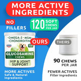 BARK&SPARK - Bark&Spark Glucosamine Chondroitin Dog Hip & Joint 120 Masticables 2 Pack - The Red Vitamin MX - Cuidado De Cadera Y Articulaciones Para Perros - {{ shop.shopifyCountryName }}