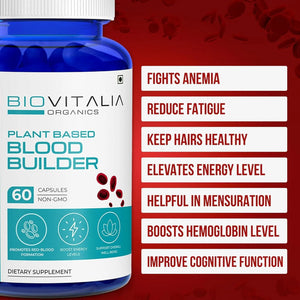 BIOVITALIA - BIOVITALIA Plant Based Blood Builder 60 Capsulas - The Red Vitamin MX - Suplementos Alimenticios - {{ shop.shopifyCountryName }}