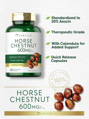 CARLYLE - Carlyle Horse Chestnut 600Mg. 180 Capsulas - The Red Vitamin MX - Suplementos Alimenticios - {{ shop.shopifyCountryName }}