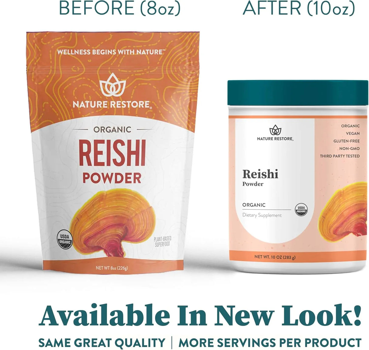 NATURE RESTORE - Nature Restore Certified Organic Reishi Mushroom Powder 283Gr. - The Red Vitamin MX - Suplementos Alimenticios - {{ shop.shopifyCountryName }}