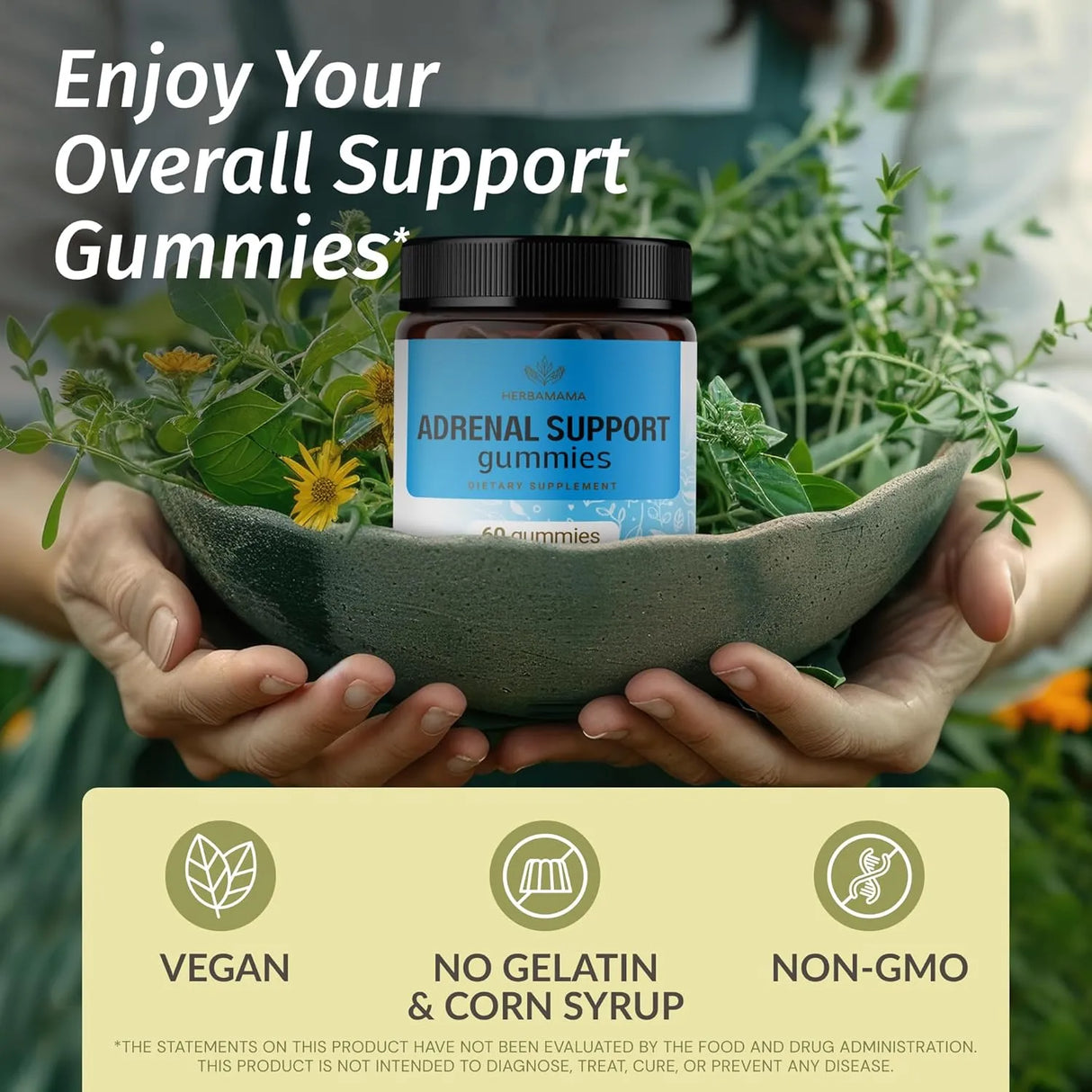 HERBAMAMA - HERBAMAMA Adrenal Support Gummies 60 Gomitas - The Red Vitamin MX - Suplementos Alimenticios - {{ shop.shopifyCountryName }}