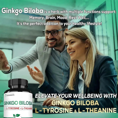 SATOOMI - Satoomi Ginkgo Biloba with L-Tyrosine L-Theanine 120 Capsulas - The Red Vitamin MX - Suplementos Alimenticios - {{ shop.shopifyCountryName }}