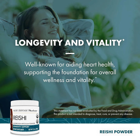 HOST DEFENSE - Host Defense Reishi Powder 100Gr. - The Red Vitamin MX - Suplementos Alimenticios - {{ shop.shopifyCountryName }}