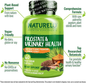 NATURELO - NATURELO Prostate & Urinary Health 60 Capsulas - The Red Vitamin MX - Suplementos Alimenticios - {{ shop.shopifyCountryName }}