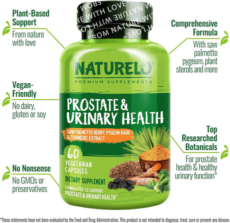 NATURELO - NATURELO Prostate & Urinary Health 60 Capsulas - The Red Vitamin MX - Suplementos Alimenticios - {{ shop.shopifyCountryName }}