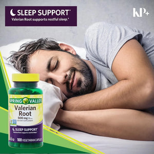 SPRING VALLEY - Spring Valley Valerian Root 500Mg. 100 Capsulas - The Red Vitamin MX - Suplementos Alimenticios - {{ shop.shopifyCountryName }}