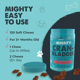 MIGHTY PAW - Mighty Paw Waggables Cran-Bladder 120 Masticables - The Red Vitamin MX - Salud De Tracto Urinario Para Perros - {{ shop.shopifyCountryName }}