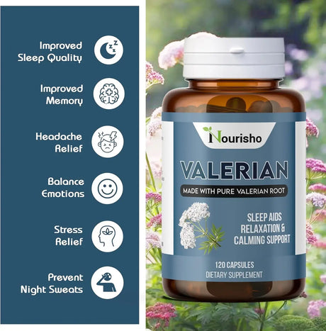 NOURISHO - Nourisho Valerian Root 500Mg. 120 Capsulas - The Red Vitamin MX - Suplementos Alimenticios - {{ shop.shopifyCountryName }}