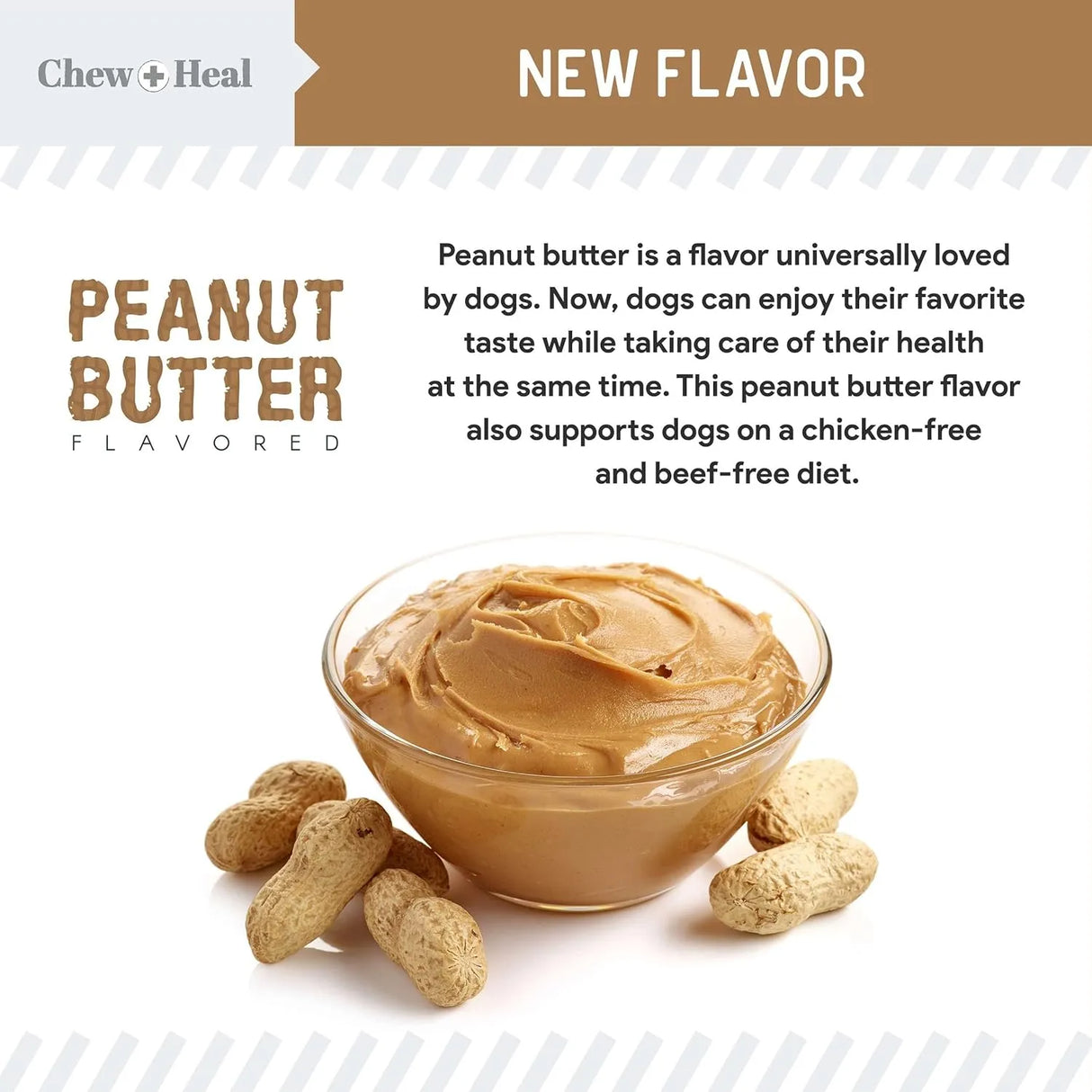 CHEW + HEAL - Chew + Heal Labs Omega Treats for Skin and Coat Peanut Butter Flavor 180 Masticables - The Red Vitamin MX - Aceite De Pescado Para Perros - {{ shop.shopifyCountryName }}