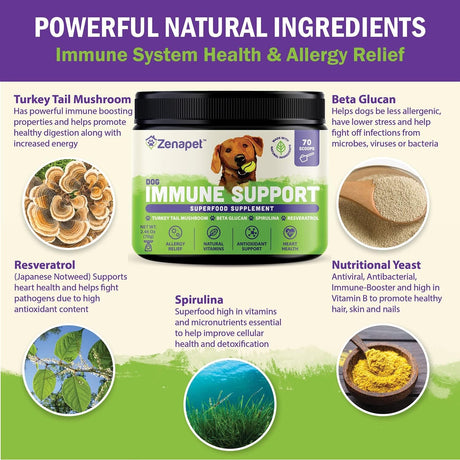 ZENAPET - ZENAPET Allergy Immune Support Supplement for Dogs 70Gr. - The Red Vitamin MX - Suplementos Herbales Para Perros - {{ shop.shopifyCountryName }}