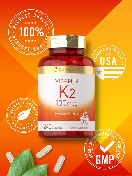CARLYLE - Carlyle Vitamin K2 100mcg 240 Capsulas - The Red Vitamin MX - Suplementos Alimenticios - {{ shop.shopifyCountryName }}