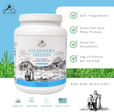 MT. CAPRA - Mt. Capra Clean Whey Protein Grass-Fed Undenatured 453Gr. - The Red Vitamin MX - Suplementos Alimenticios - {{ shop.shopifyCountryName }}