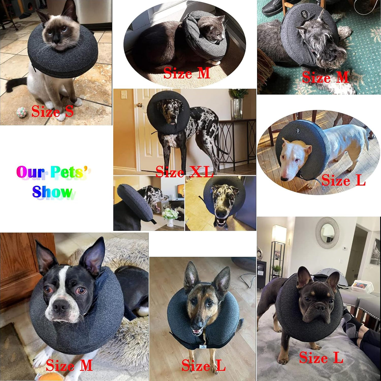 Katoggy Inflatable Dog Collar DARK GREY LARGE