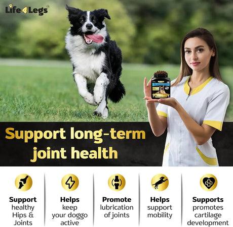 LIFE4LEGS - Life4Legs Soft Chews Hip and Joint Supplement for Dogs Duck Flavor 90 Masticables - The Red Vitamin MX - Cuidado De Cadera Y Articulaciones Para Perros - {{ shop.shopifyCountryName }}