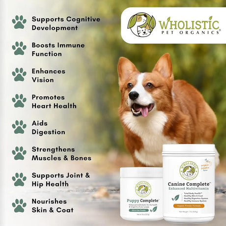 WHOLISTIC PET ORGANICS - Wholistic Pet Organics Canine Complete Dog Multivitamin 454Gr. - The Red Vitamin MX - Multivitamínicos Para Perros - {{ shop.shopifyCountryName }}