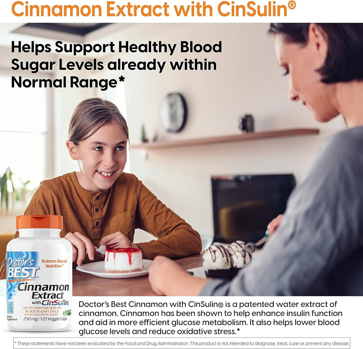 DOCTOR'S BEST - Doctor's Best Cinnamon Extract with Cinsulin 120 Capsulas - The Red Vitamin MX - Suplementos Alimenticios - {{ shop.shopifyCountryName }}