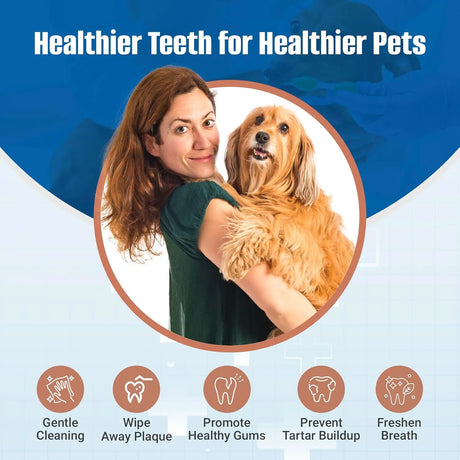 SPANIELBUNS - Spanielbuns Dog Dental Wipes for Cats & Dogs 50 Toallitas - The Red Vitamin MX - Cuidado Dental Para Perros - {{ shop.shopifyCountryName }}