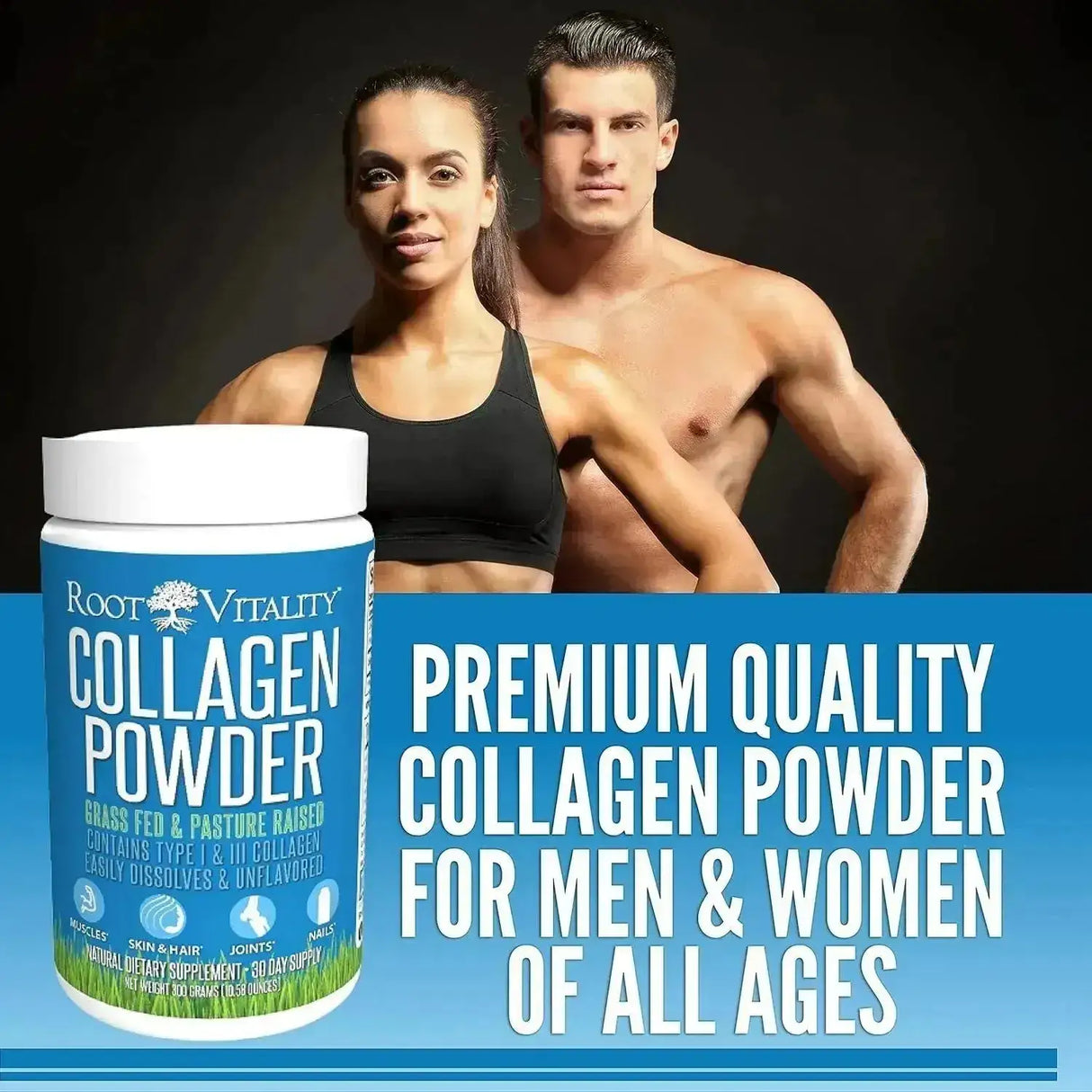 ROOT VITALITY - Root Vitality Collagen Peptides Powder 300Gr. - The Red Vitamin MX - Suplementos Alimenticios - {{ shop.shopifyCountryName }}