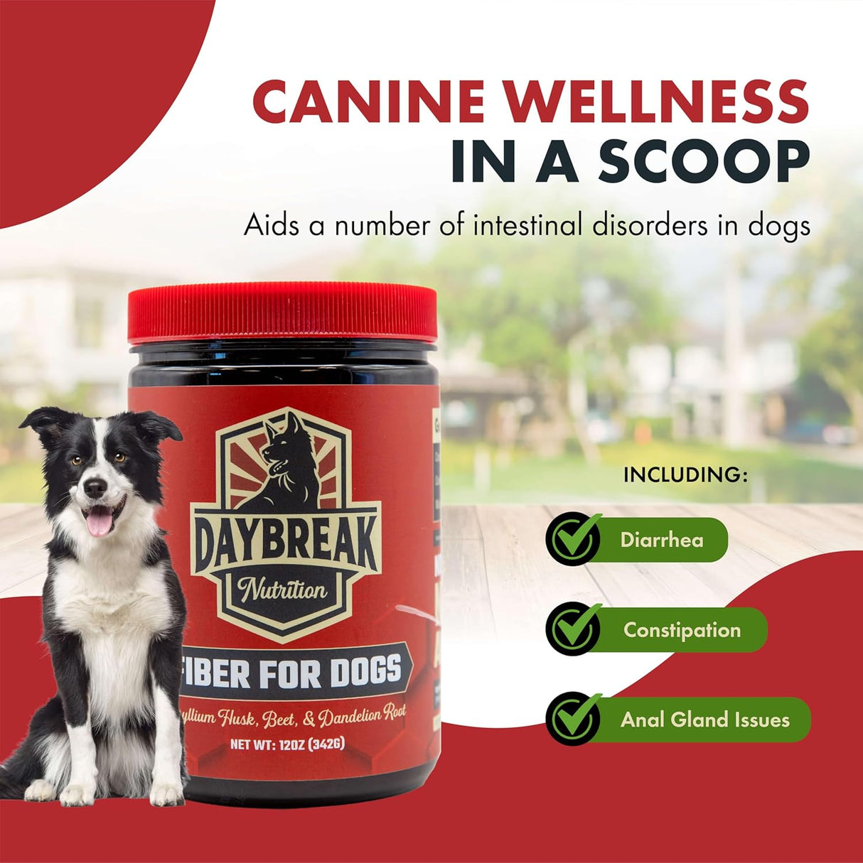 Daybreak Nutrition Fiber for Dogs Psyllium Husk 342Gr.