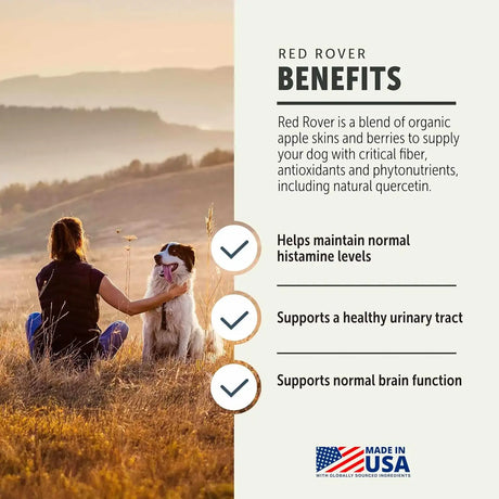 FOUR LEAF ROVER - FOUR LEAF ROVER Red Rover Dog Urinary Tract Supplement 30 Servicios 76Gr. - The Red Vitamin MX - Salud De Tracto Urinario Para Perros - {{ shop.shopifyCountryName }}