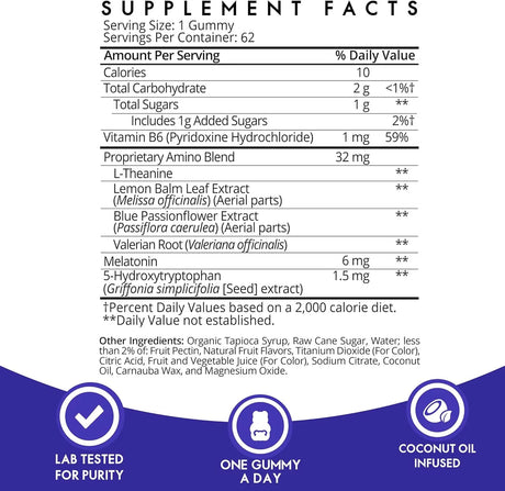 SUGARBEAR - Sugarbear Sleep Gummy Melatonin 6Mg. 62 Gomitas - The Red Vitamin MX - Suplementos Alimenticios - {{ shop.shopifyCountryName }}