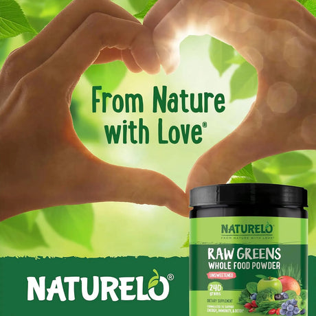 NATURELO - NATURELO Raw Greens Superfood Powder Unsweetened 240Gr. - The Red Vitamin MX - Suplementos Alimenticios - {{ shop.shopifyCountryName }}