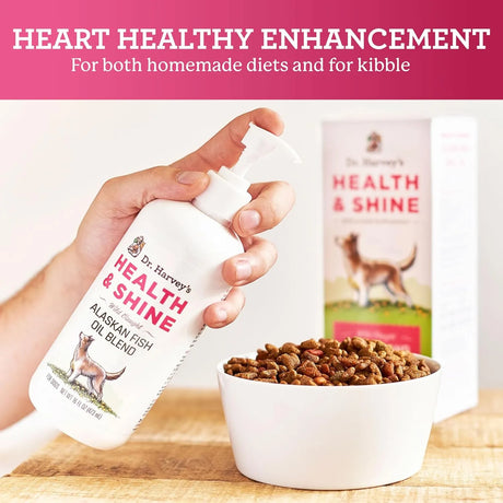 DR. HARVEY'S - Dr. Harvey's Health & Shine Alaskan Fish Oil Blend for Dogs 16 Fl.Oz. - The Red Vitamin MX - Aceite De Pescado Para Perros - {{ shop.shopifyCountryName }}