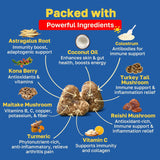 Happy Paws Immunity Daily Wellness Support for Dogs 100 Masticables 2 Pack