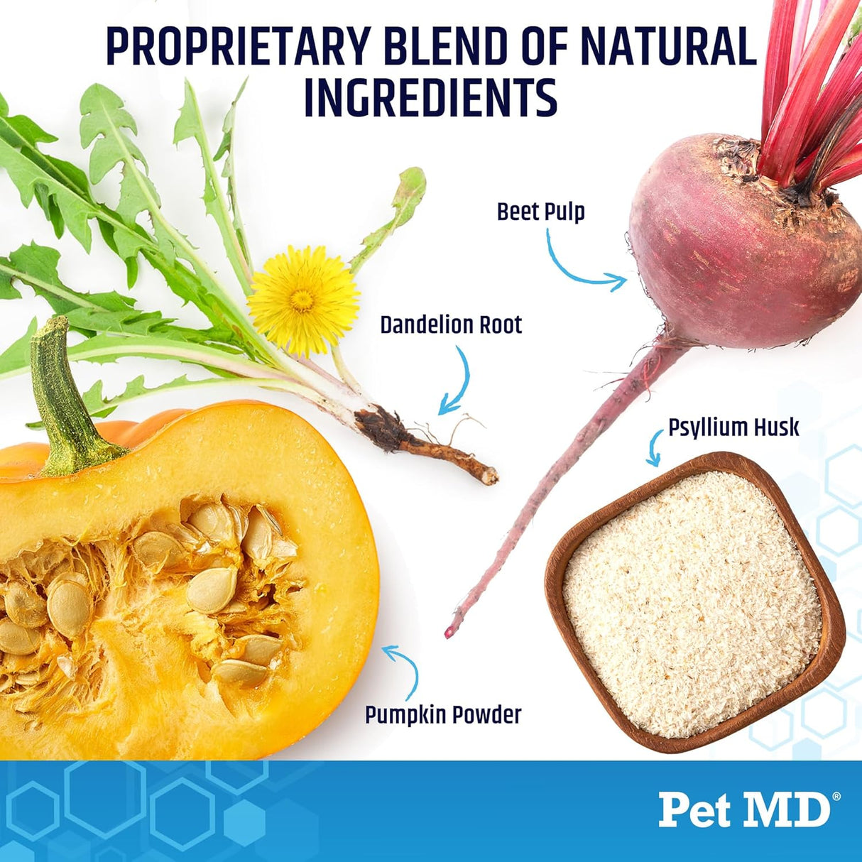 Pet MD EZ Gland Dog Anal Gland Chews with Pumpkin and Fiber 120 Masticables