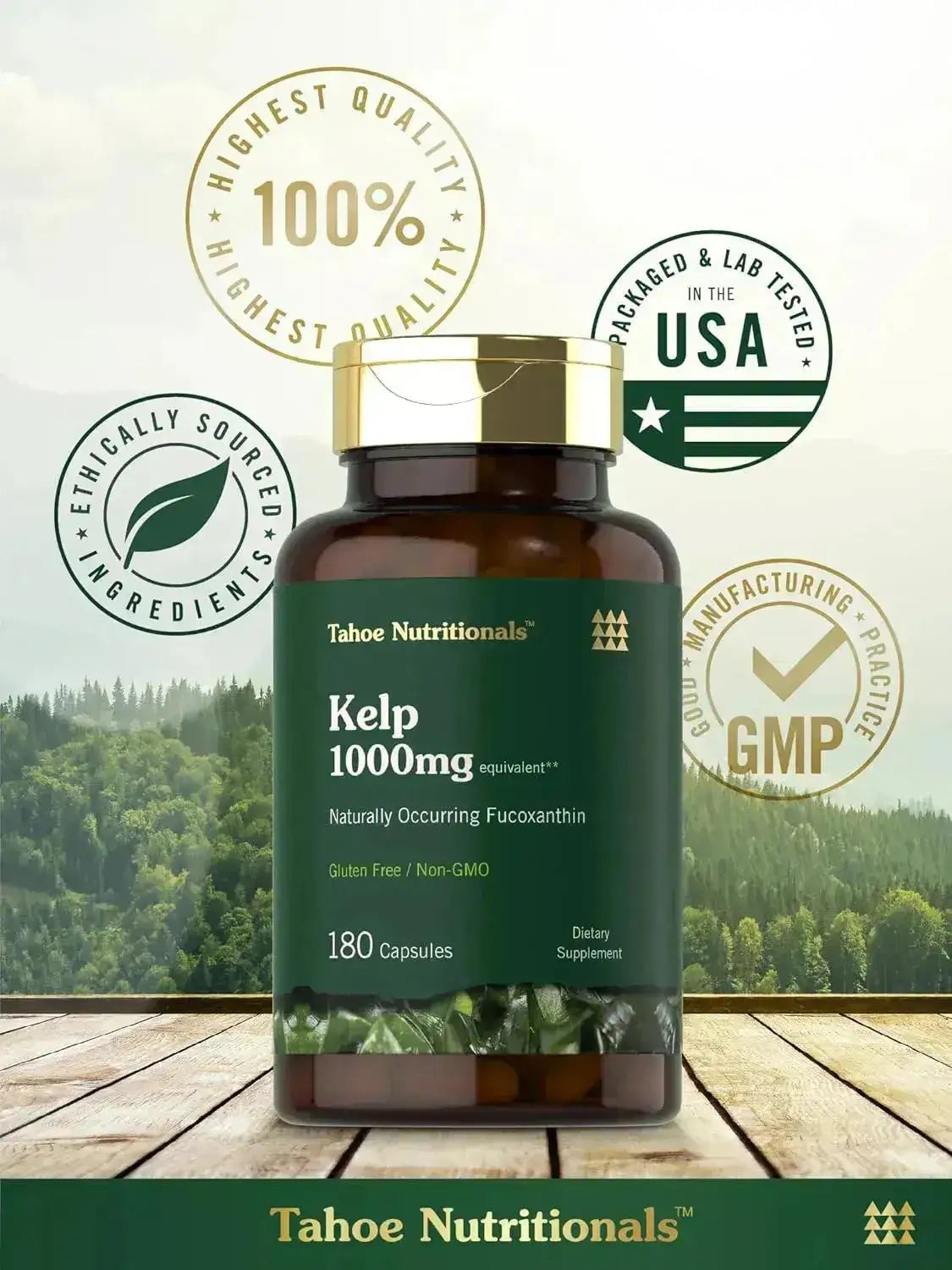 TAHOE NUTRITIONALS - Tahoe Nutritionals Kelp 1000Mg. 180 Capsulas - The Red Vitamin MX - Suplementos Alimenticios - {{ shop.shopifyCountryName }}
