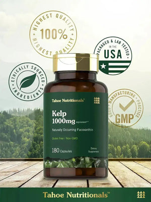 TAHOE NUTRITIONALS - Tahoe Nutritionals Kelp 1000Mg. 180 Capsulas - The Red Vitamin MX - Suplementos Alimenticios - {{ shop.shopifyCountryName }}