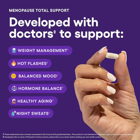 PHYSICIAN'S CHOICE - Physician's CHOICE Menopause Total Support 60 Capsulas - The Red Vitamin MX - Suplementos Alimenticios - {{ shop.shopifyCountryName }}