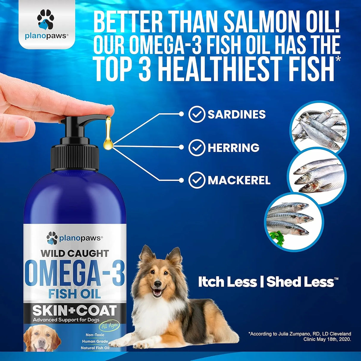 PLANOPAWS - Planopaws Omega 3 Fish Oil for Dogs 8 Fl.Oz. - The Red Vitamin MX - Aceite De Pescado Para Perros - {{ shop.shopifyCountryName }}