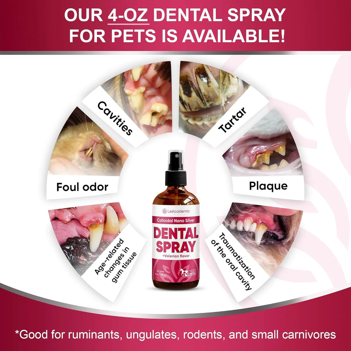 LEACADEMIC - LeAcademic Dog Breath Freshener 118Ml. - The Red Vitamin MX - Cuidado Dental Para Perros - {{ shop.shopifyCountryName }}