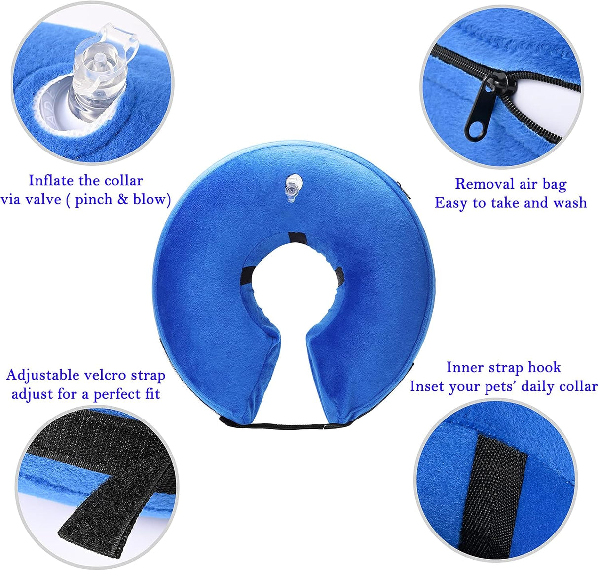 Katoggy Inflatable Dog Collar BLUE EXTRA LARGE