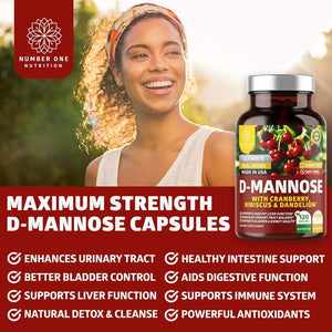 N1N - N1N Premium D Mannose with Cranberry and Hibiscus 120 Capsulas - The Red Vitamin MX - Suplementos Alimenticios - {{ shop.shopifyCountryName }}